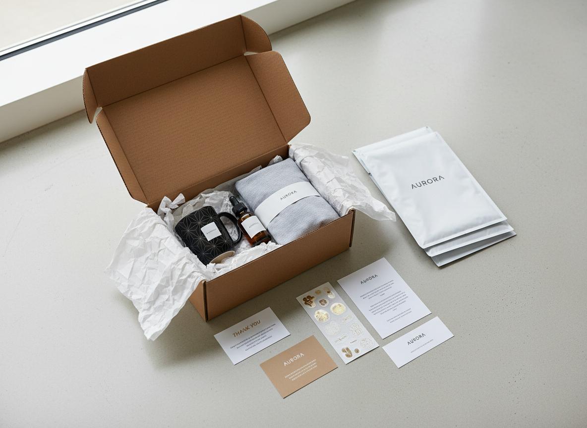 E-commerce packaging unboxing
